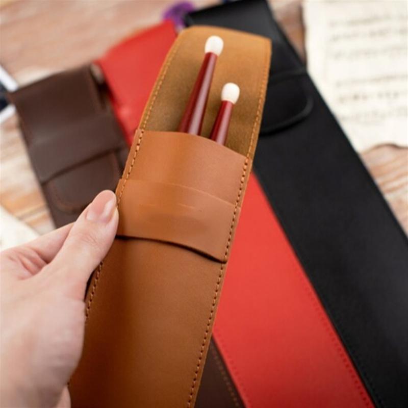 Drumstick Protective Case PU Leather Portable Drumsticks Storage Pouch Waterproof Drum Stick Bag Easy to Carry