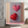 3D Hjärt Duschdraperi | Romantisk och Modern Badrumsinredning