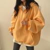 Sudadera con capucha para mujer, media cremallera, manga larga extragrande, bolsillo, informal, holgada, con capucha, para primavera, otoño, invierno