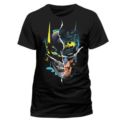 Batman Gotham Faces DC Comics Bruce Wayne T-shirt ufficiale da uomo unisex