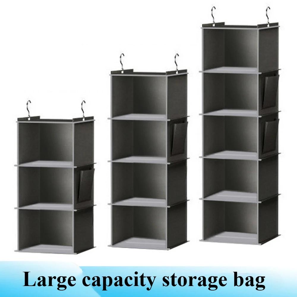 Hanging Closet Pants Organizer Shelves Foldable Multilayer Clothing Arrange with Hook Shoe Cap Clothes Racks Hangs Storage Shelf
