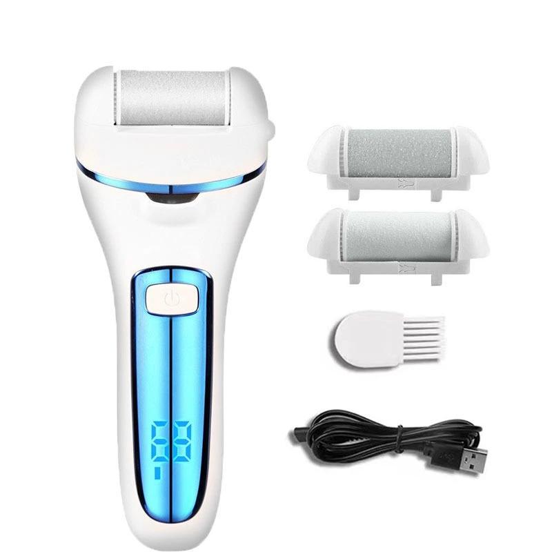 3 Heads Electric Callus Remover Professional Foot File Grinder Pedicure Machine Rechargeable Heel Cracked Dead Skin Scrubber
