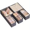 1pc Fabric Underwear Storage Box Drawer Organizers For Closet Organization And Storage Of Socks Underwear Ties And More Clothing