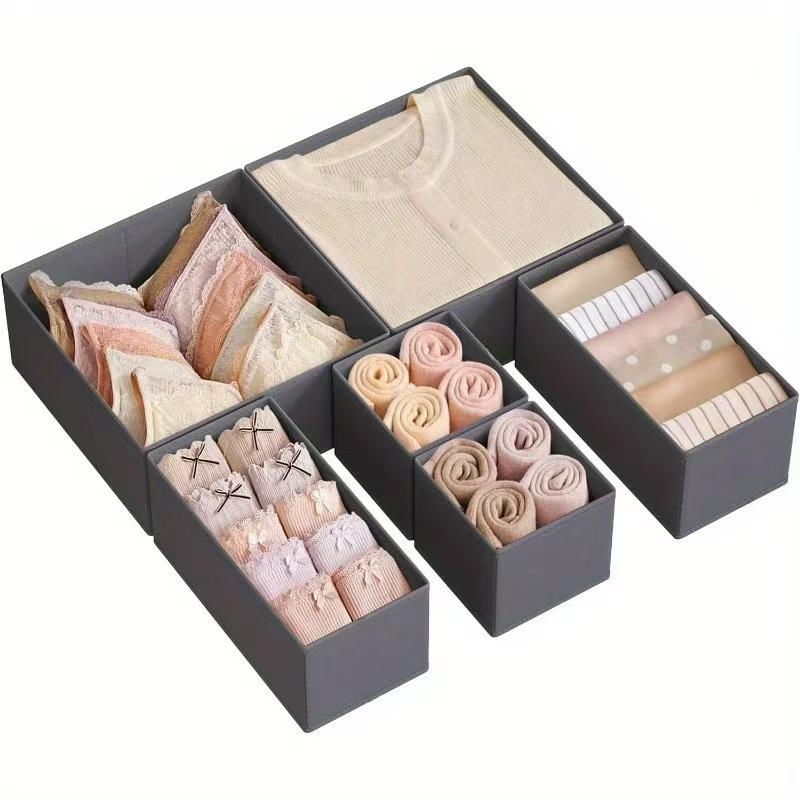 1pc Fabric Underwear Storage Box Drawer Organizers For Closet Organization And Storage Of Socks Underwear Ties And More Clothing