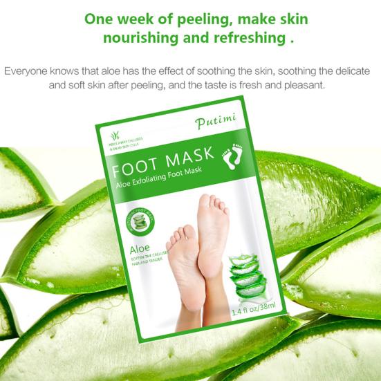 2Pcs Foot Covers Hard Dead Skin Removal Moisturizing Exfoliating Feet Skin Care