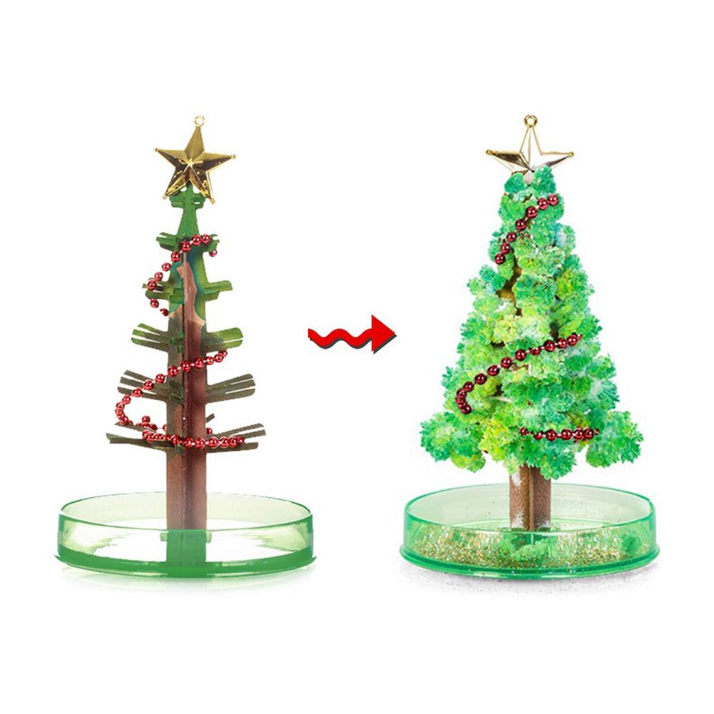 DIY Growing Tree Paper Sakura Crystal Trees Desktop Cherry Blossom Toys Handmade Christmas Tree Craft Kit Valentine's Day Gift
