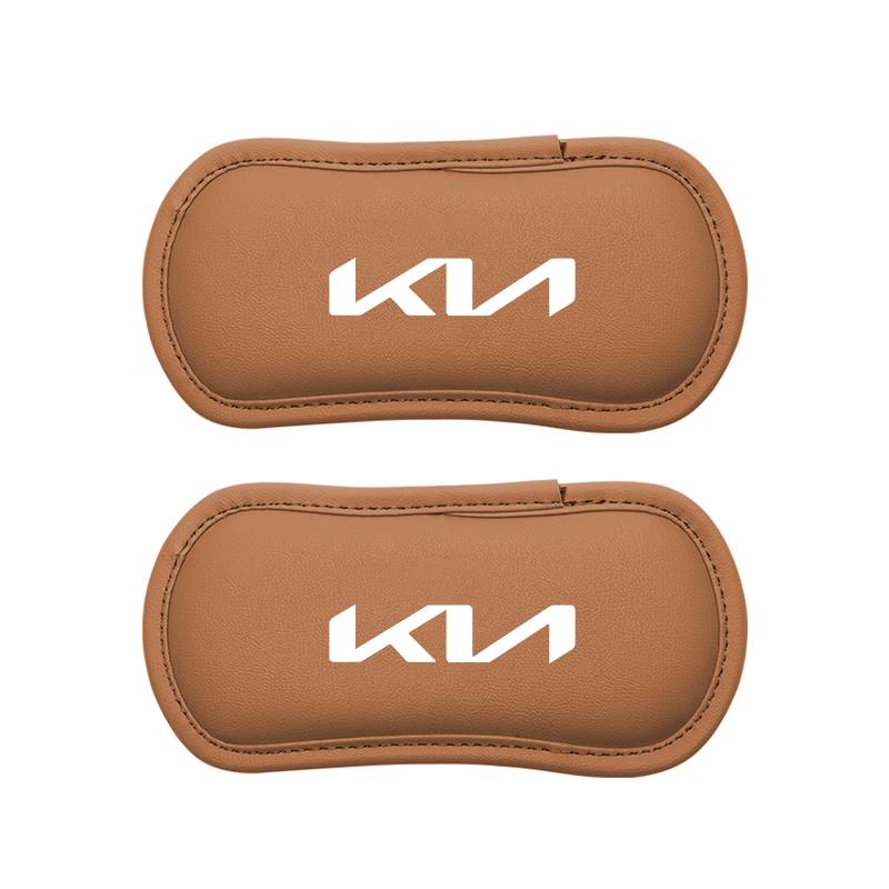 Car Interior Leg Knee Rest Pads Leather Cushion For KIA K3 Sportage Carnival K5 Seltos Pegas KX1 EV5 Sonet EV6 K4 EV3 Ceed K8