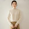Autumn And Winter New Semi-Turtleneck Cashmere Pullover Sweater Idea Yarn Thin Age-Reducing Long Sleeves Solid Color Thin Knitted Top Women
