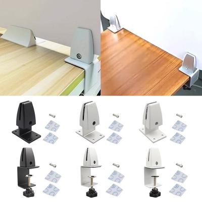 Multifunktionale Glasklemme Schwarz Weiß Silber Sichtschutzclip Büro Schreibtisch Trennwandclip Schreibtisch