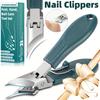 1pc Eagle Beak Beveled Nail Clippers -Stainless Steel 25° Beveled Blade,Wide Jaw Anti-Splash Slanted Design for Thick & Ingrown Nails,Ergonomic Handle
