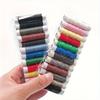 12-color Thread Small Roll Portable Needle and Thread,Household Hand Colored Polyester Thread,Sewing Supplies Accessories