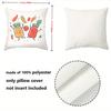 Cute Cartoon Vegetable Printed Throw Pillow Covers Polyester pillowcase, sofa decorative cushion cov Headboard Pillow