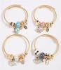 Stylish Metal Swan Pendant Multi-Element Bracelet