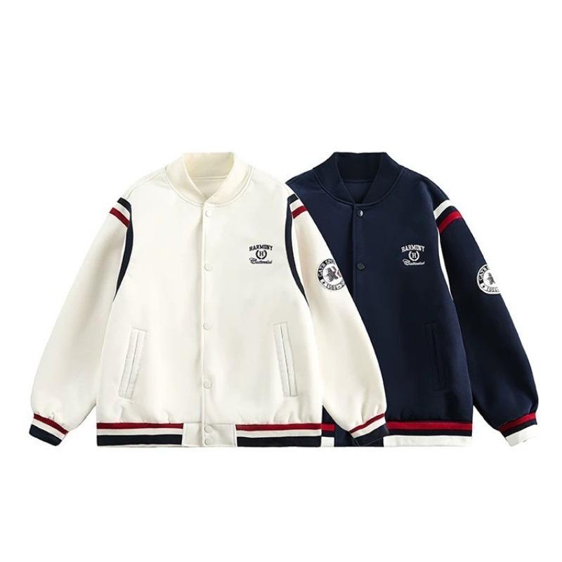 ICH MODE Women's Retro Color Block Baseball Jacket - Spring 2025 Collection