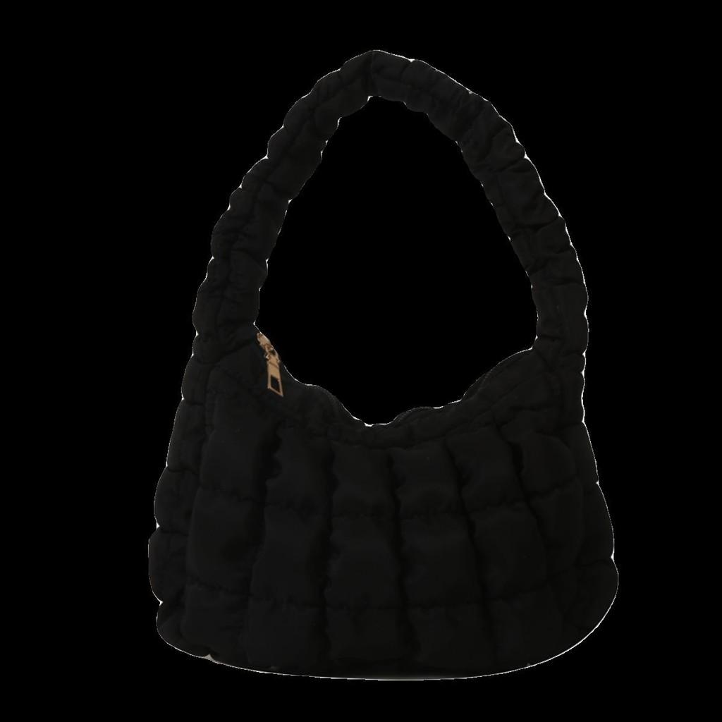 Stylish Soft Shell Multi-color Large Handbag Featuring Pleated Cloud Tote Style Ideal For Everyday Use