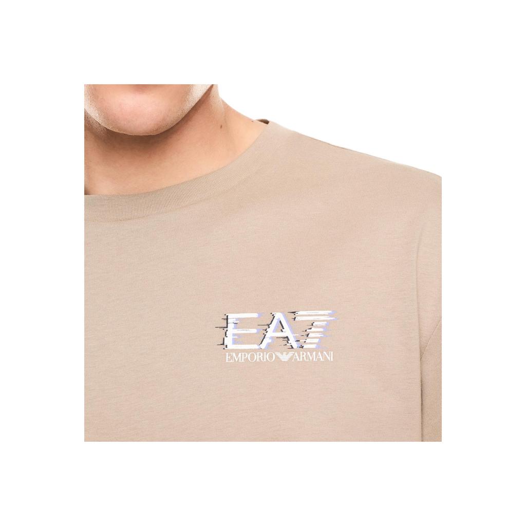 Emporio Armani EA7 Letter Pattern Solid Color Cotton Short Sleeve T-Shirt Men tops 7M001327-AF17789-U6167