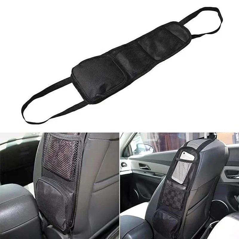 

1pcs Car Seat Back Hanging Bag Oxford Cloth Waterproof Thermal Pressure Resistant Handle Side Storage Bag Vehicle Compression чёрный