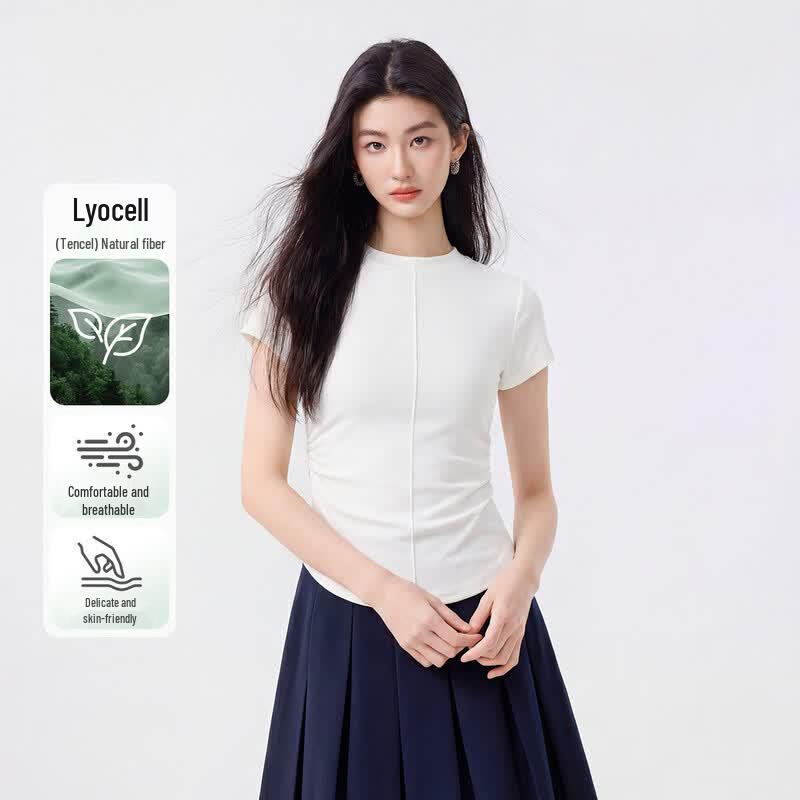 FivePlus Women s Half-High Collar Slim Fit T-shirt S
