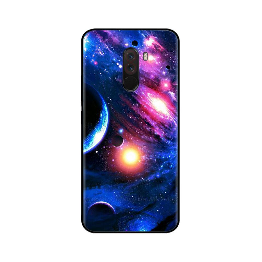Phone Case For Xiaomi Pocophone F1 Global Case Pocofone F1 Silicone Soft TPU Back Cover For Xiomi Poco F1 Case Black Bumper