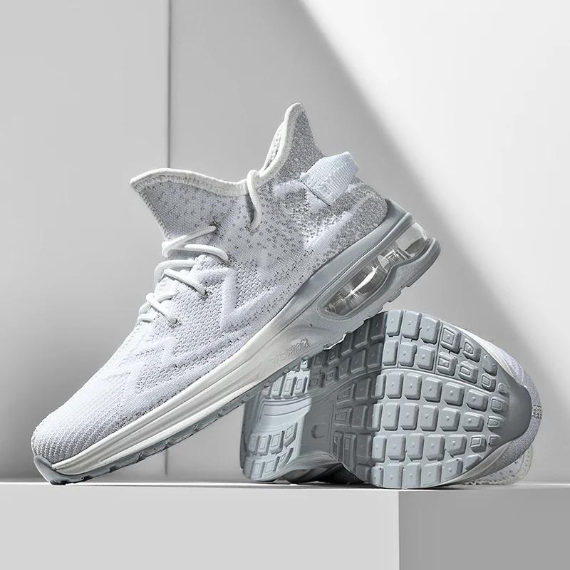 New Men's Air Cushioned Sports Shoes, Fashionable and Versatile, Breathable Mesh, Comfortable and Non Slip Running Shoes 39-46