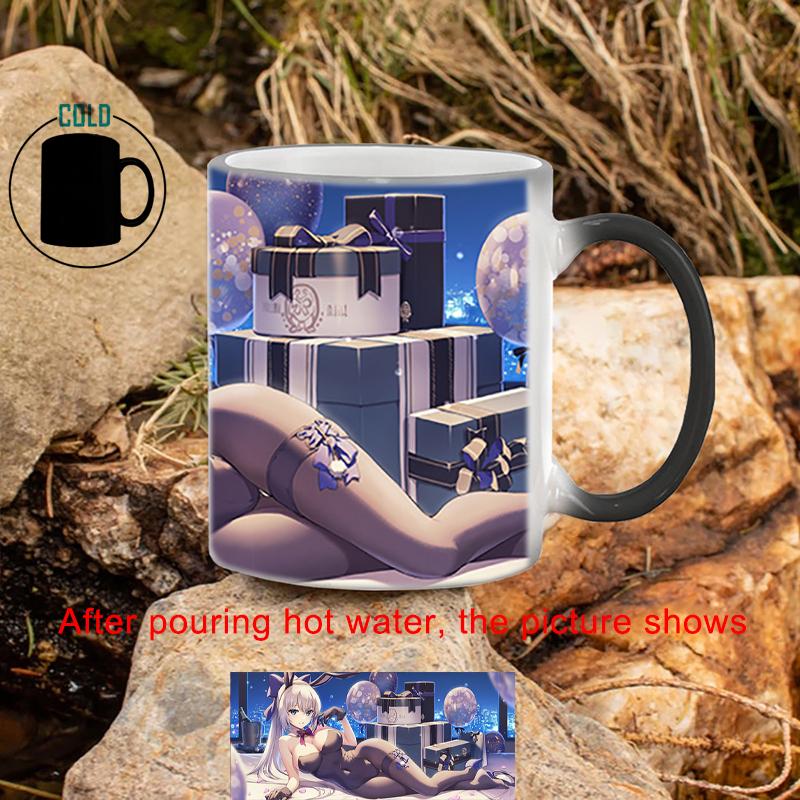 

Lovely Girl Mug BSKT-205 Ceramic Mugs Coffee Cups Breakfast Cup Color Change Cup Personalized Gifts Sublimation Blanks Drinkware 301-400ml