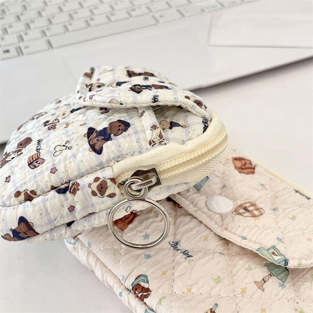 Multifuctional Small Lipstick Bag Cartoon Printing Sanitary Napkin Storage Bag  Students