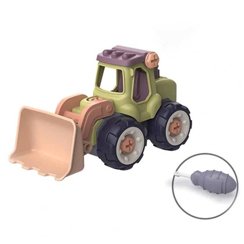 Creative Plastic DIY Truck Toy Miniature Truck Loading Unloading Assembly Engineering Car Set Kids Educational Toy for Boy Gifts