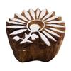 Indian Hand Carved Wooden Textile Floral Stamps Wood Printing Decorative