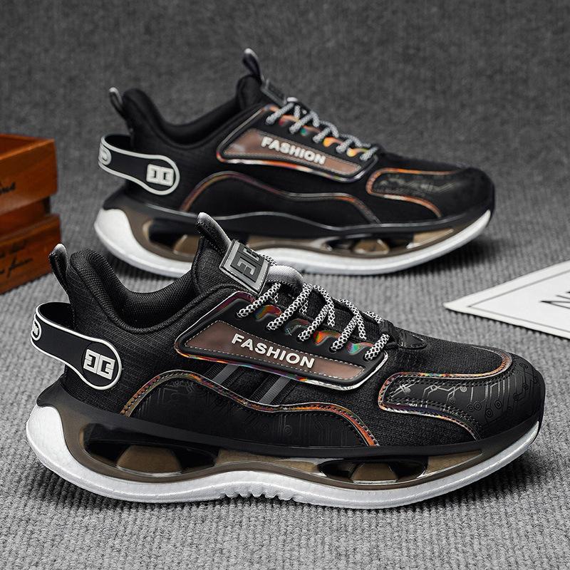 Men s summer fashion thick-soled sports shoes, breathable, soft, non-slip running shoes 39