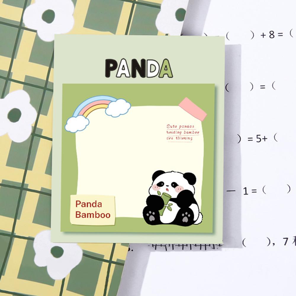 1 Piece Sticker Cute Panda Sticky Notes Memo Pads Office School Supplies Stationery