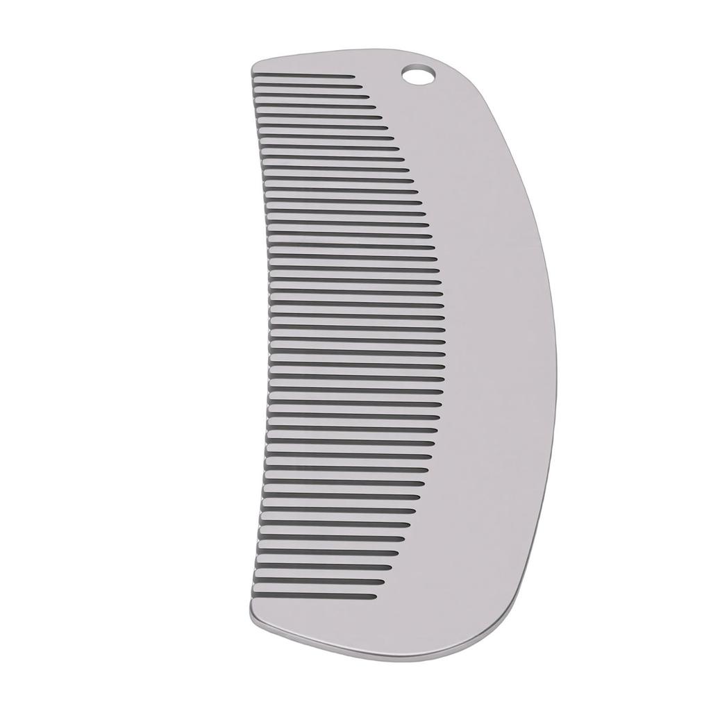 Ti Hair Comb for Men Women Metal Fine Tooth Anti Static Comb   Grooming Brush for Travel and Daily Carry