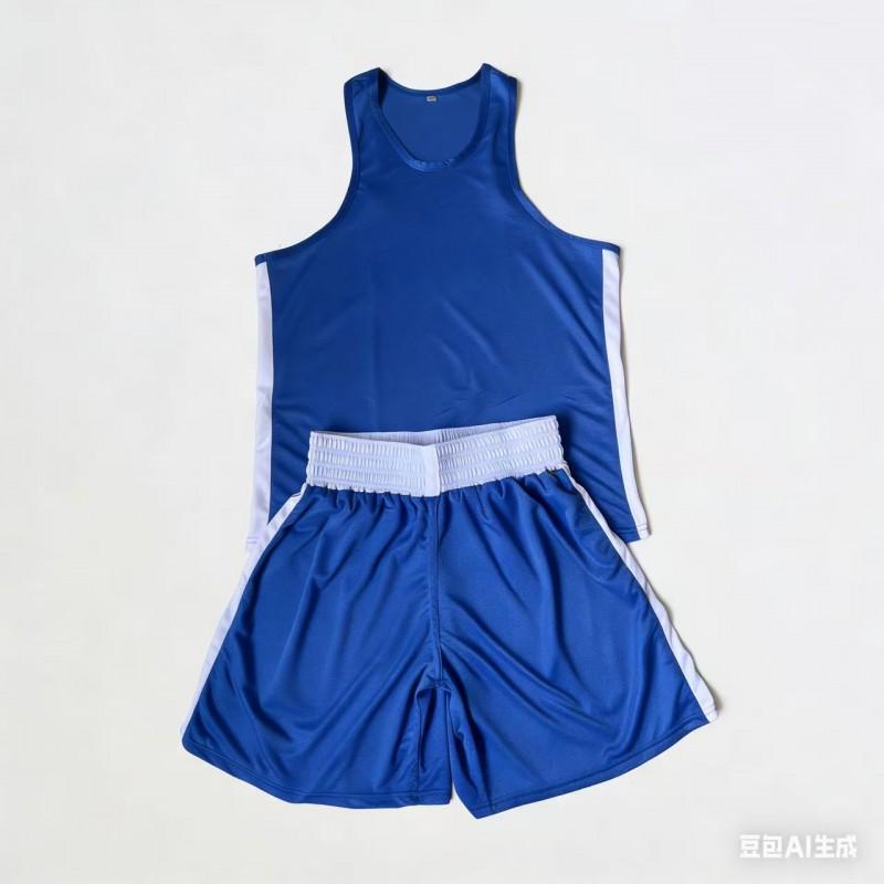 Breathable Quick-Dry Boxing Uniform Combat Sports Solid Color Martial Arts Training Gear