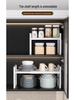 Retractable Kitchen Countertop Spice & Dish Storage Rack