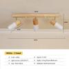 Modern LED Ceiling Light Iron Rotatable 1/3 Head Spotlight For Living Room Study Bedroom Dining Room Indoor Illumination Fixture