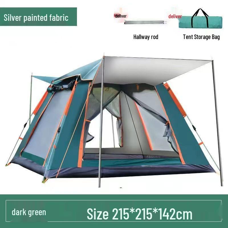 Ultra-Lightweight Automatic Camping Tent with Sun, Rain, and Mosquito Protection