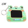 Wiederverwendbares Schreibblock Mini Zeichenbrett Schlüsselanhänger für Kinder, Cartoon Frosch mit Schlüsselring, Hängendes Kritzel Skizze Schultasche LCD Tablet Anhänger