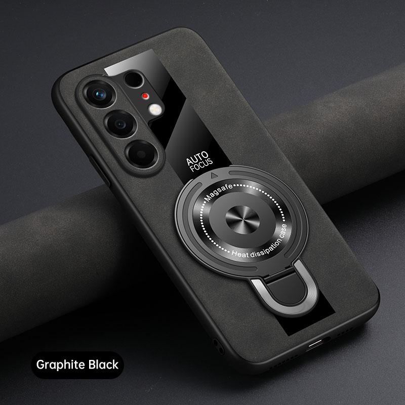 For Tecno Camon 50 Ultra Magsafe Wireless Charging Cover For Tecno Camon 50 Pro 4G PU Leather Shockproof Ring Stand Holder Case