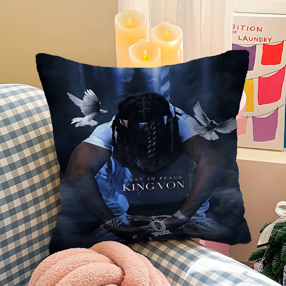K-King Rapper Von Pillow Cover Sofa Cushion Cover Home Room Decoration Children Gift