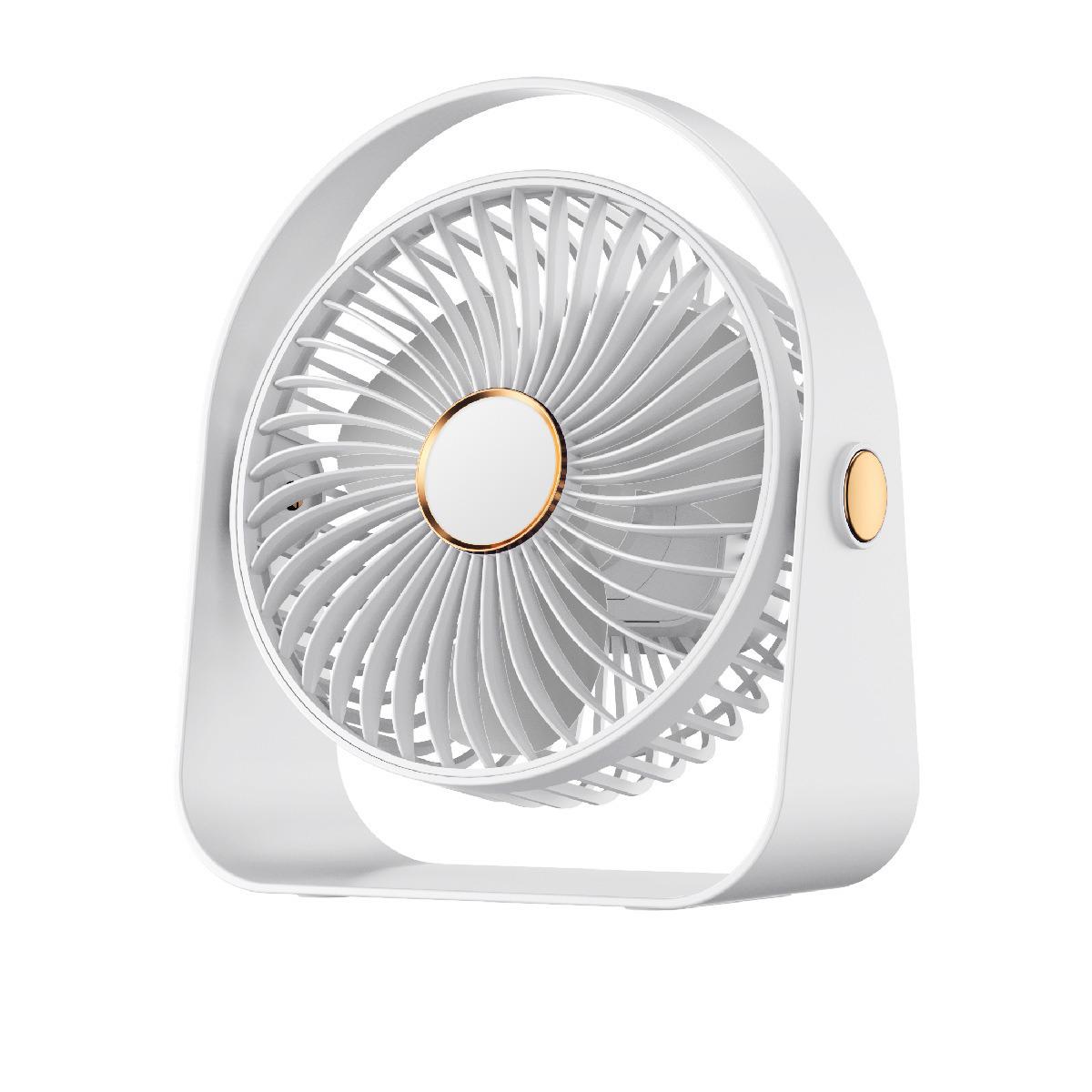 

Compact USB Air Circulation Fan with Lighting for Office, Dorm, or Bedroom. Plug-in (No battery) белый