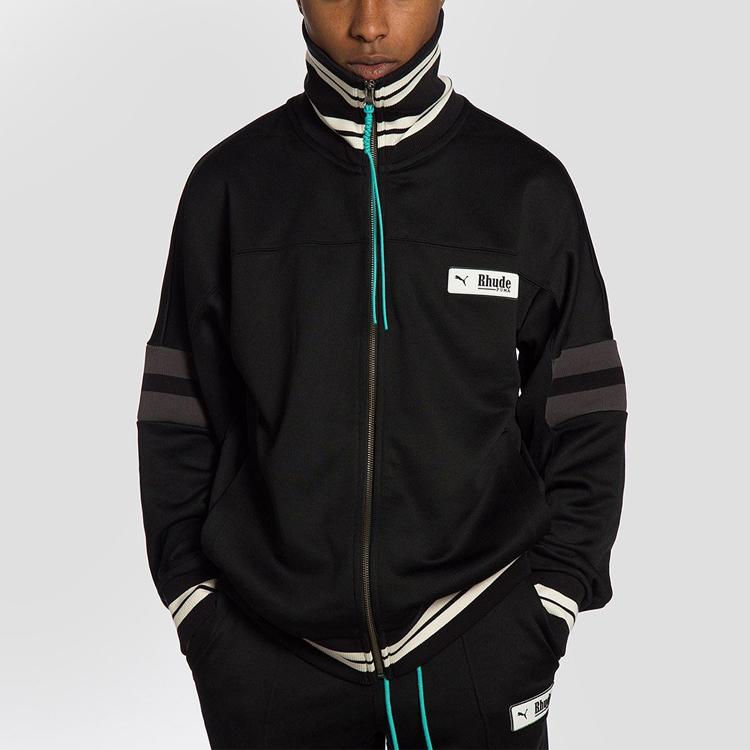 Puma Sports Collar Fitted Jacket Men Tops Black 595340-01