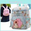 Capybara Cartoon Kids Backpack With Ergonomic Shoulder Straps For Preschool