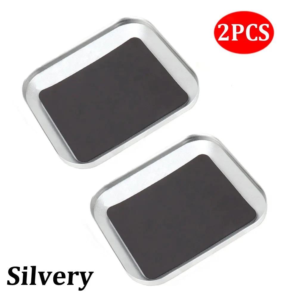2PCS Multipurpose Magnetic Screw Tray Plate Aluminum Zinc Zinc Alloy Screws Disk Storage Plate  Automotive