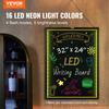 LED Message Writing Board 81.3x61 Cm Illuminated Erasable Lighted Chalkboard