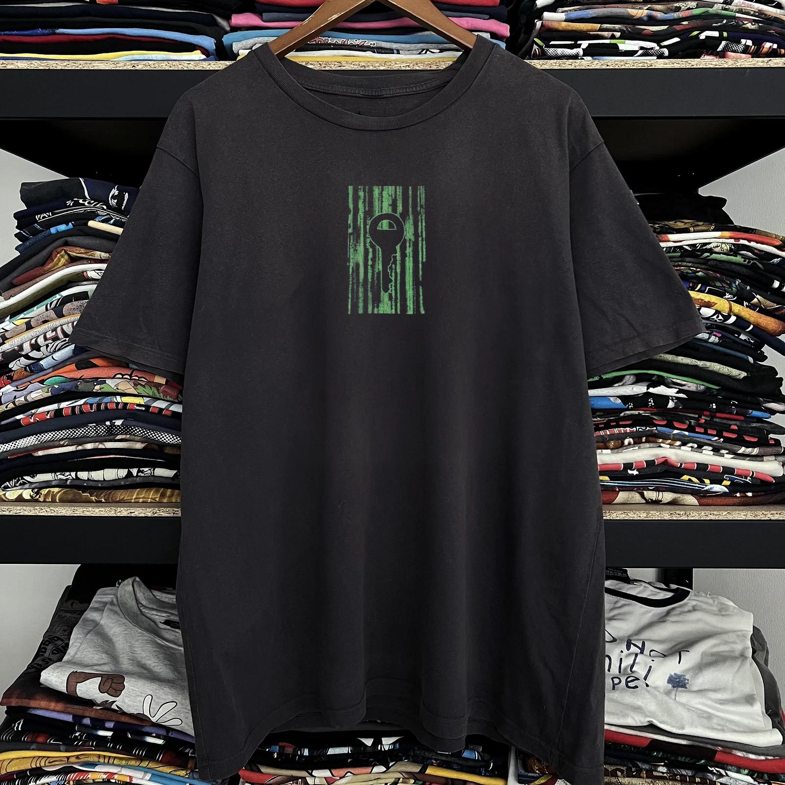 2003 The Matrix Reloaded Promo Washed T-Shirt Black L 4XL