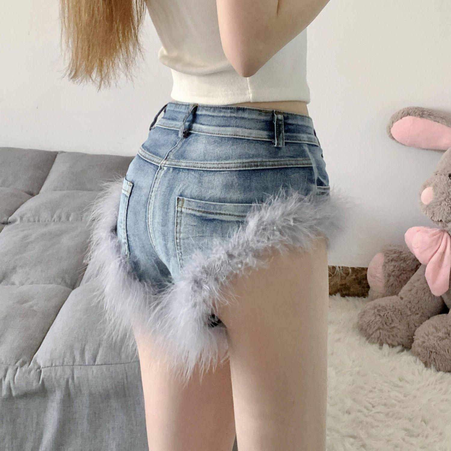 

New High Waist Hot Girl Slim Plus Size Stretch Summer Jeans Women s Denim Shorts S
