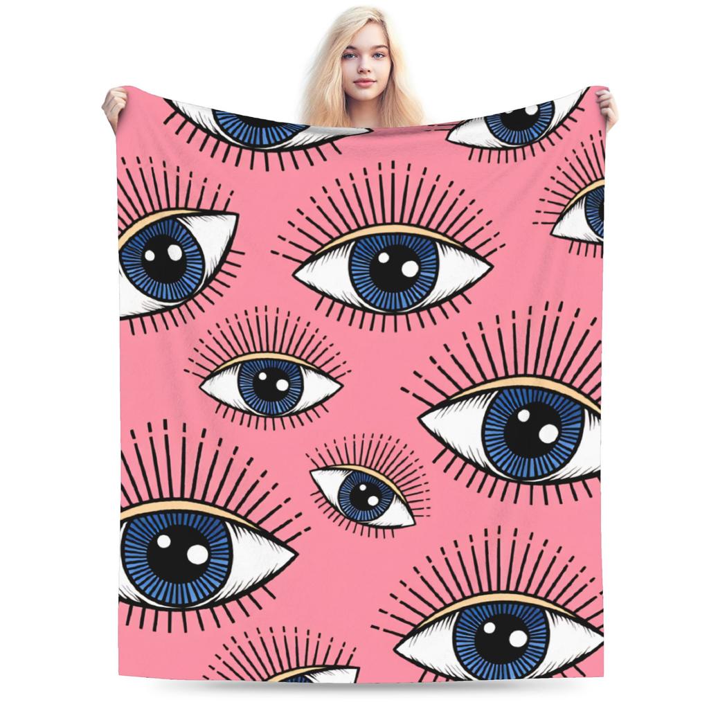 Eye Pattern Blanket Quality Soft  Throw Blanket Winter Kids Adult Home Decor Fluffy Bedspread
