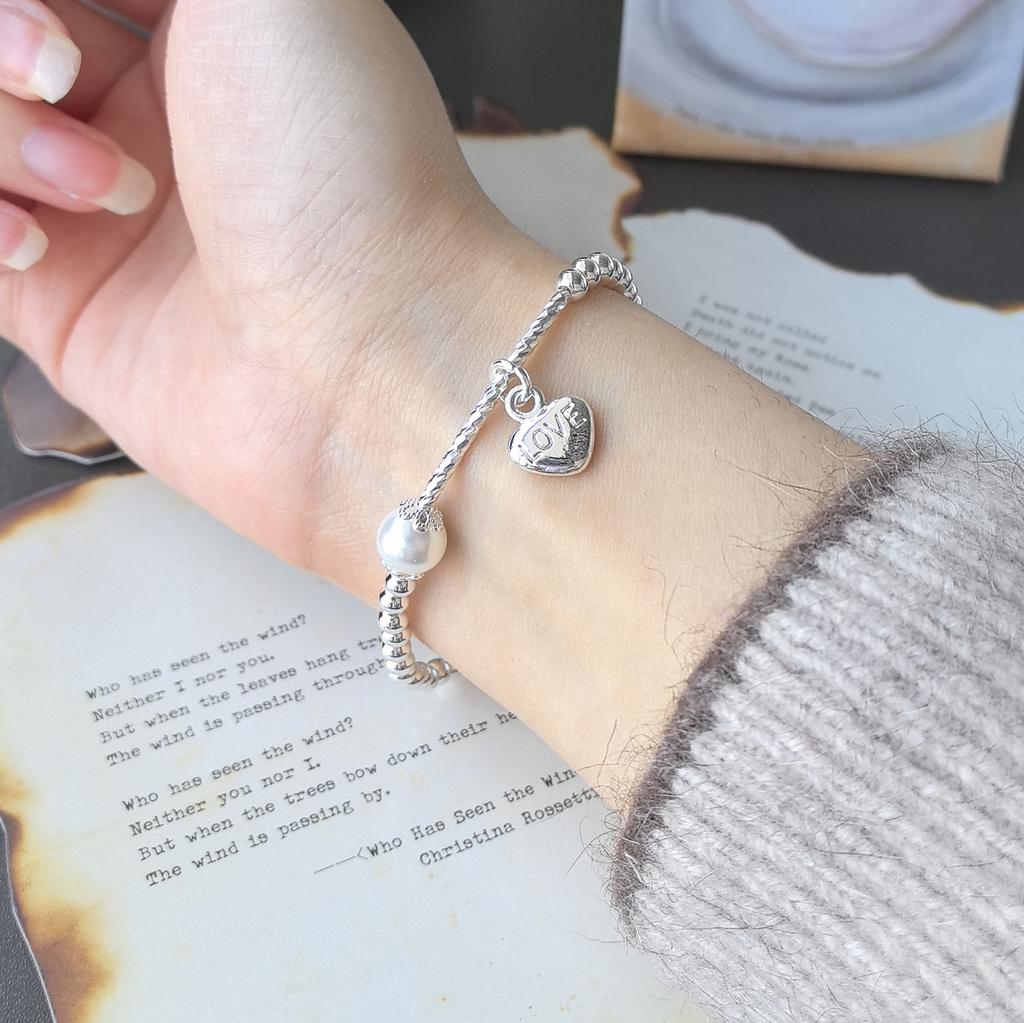 925 Silver Bracelet Bangle Simple Green Leaf Elegant Nature For Woman Girl Fashion Jewelry Gift Dropship