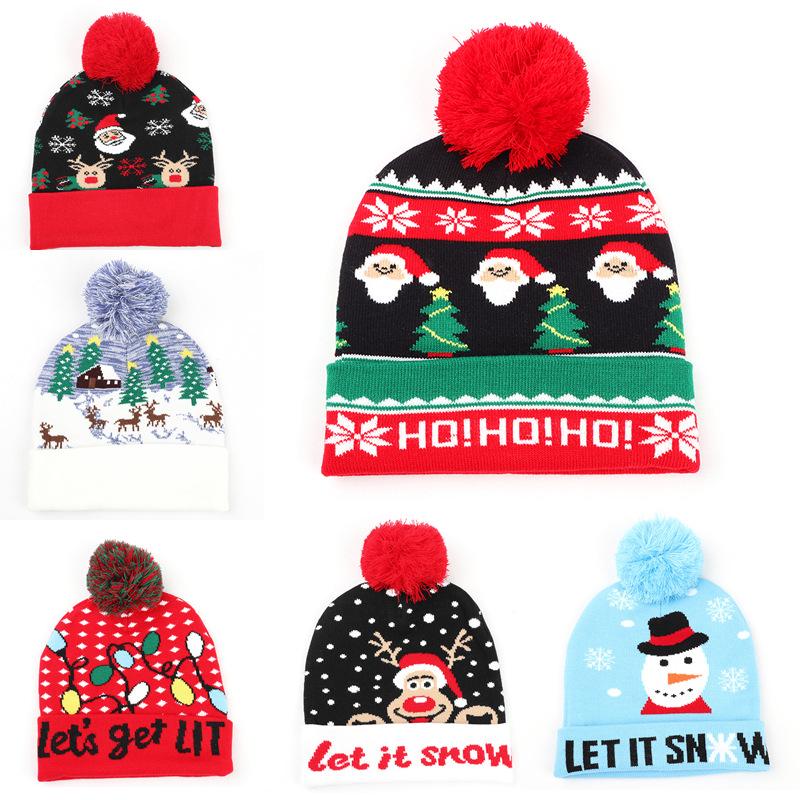 Unisex Acrylic Jacquard Pattern Embroidery Beanie Cap Custom Warm Winter Knit Hats with Digital & Puff Printing for Travel