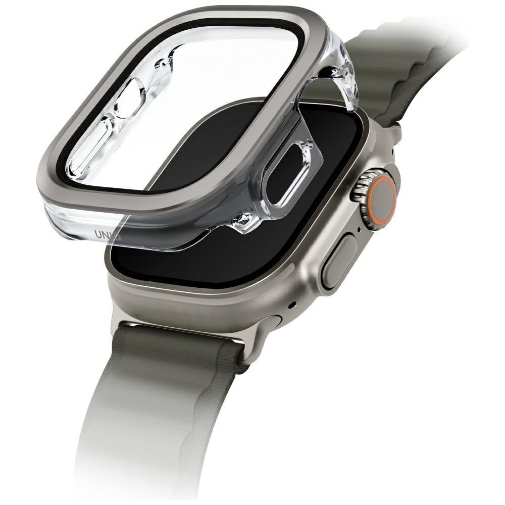 UNIQ Voute Case for Apple Watch Ultra 49mm Tempered Glass Silver