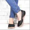 Women Breathable Hollow Slip on Flat Loafer Sandals Shoes